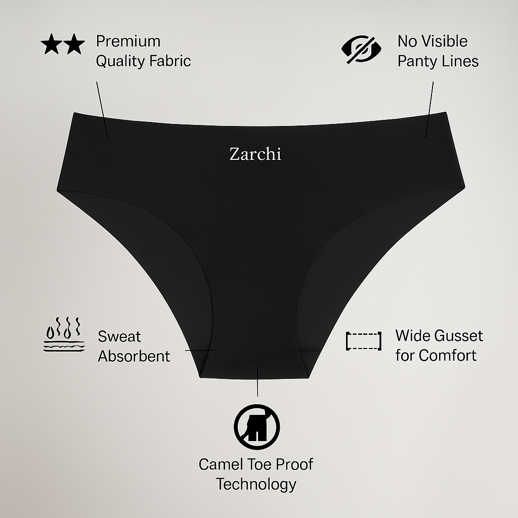Zarchi Invisible Camel Toe Thong High Rise